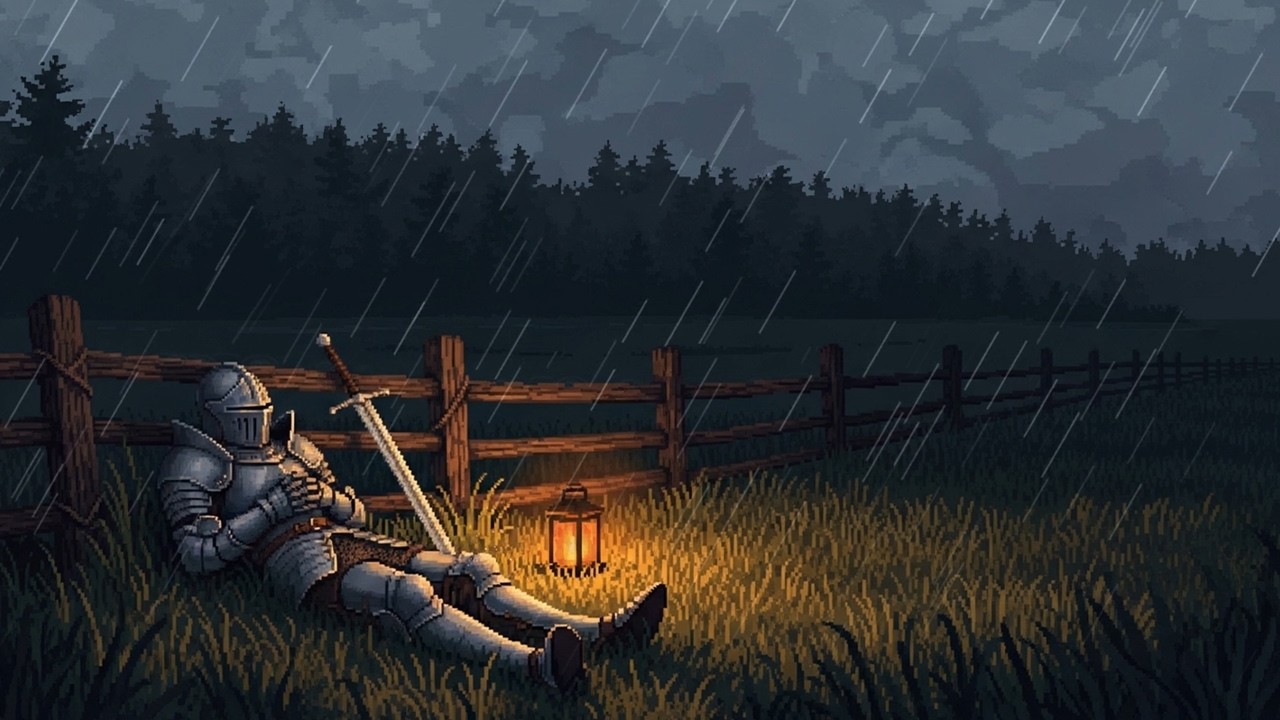 Let your weary body rest... the rain will watch the field