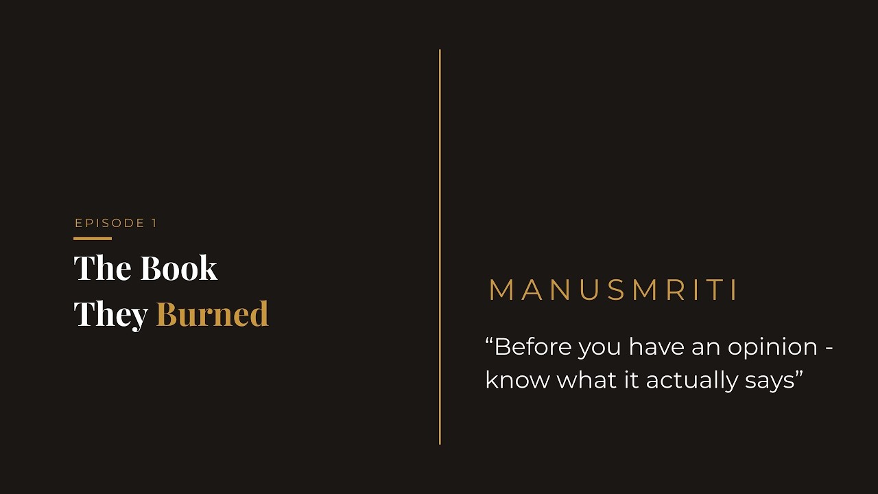 Ep 01   What Is Manusmriti? The Ancient Rulebook That Still Triggers People Today