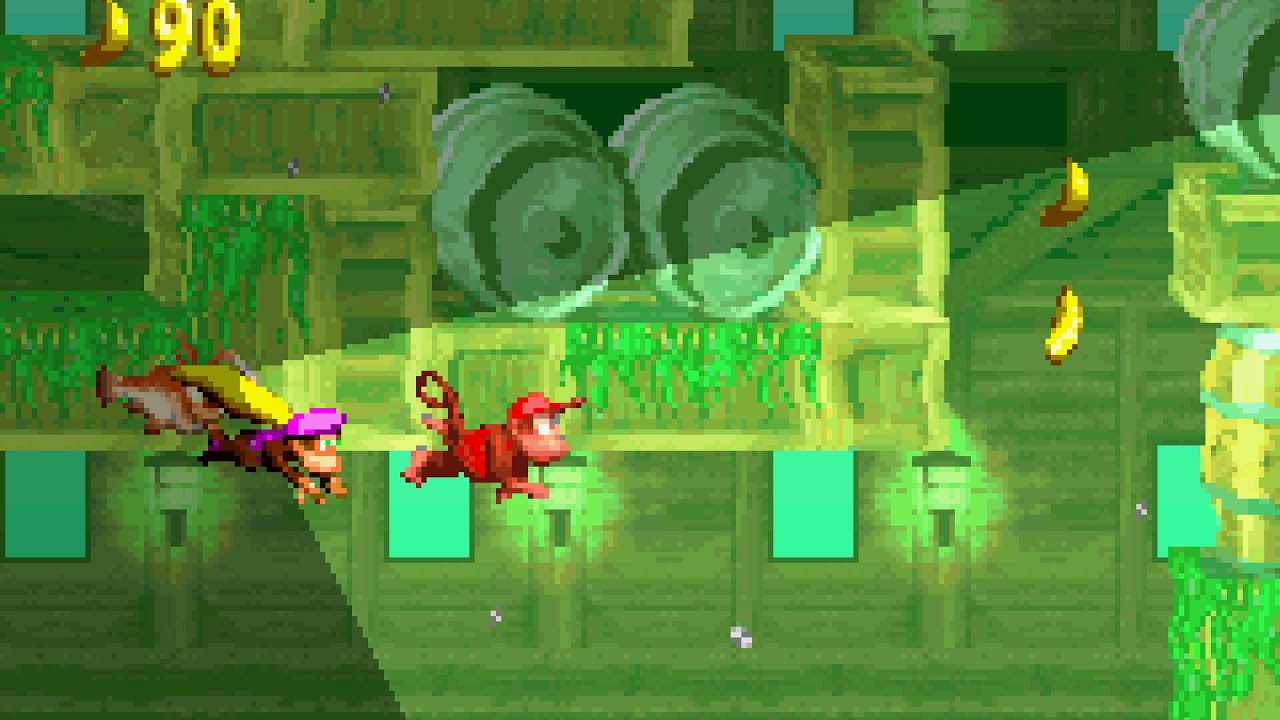 Donkey Kong Country 2 (GBA) - Krem Quay - Glimmer's Galleon