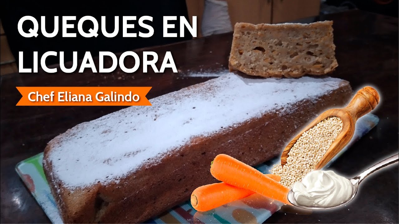 Queques de YOGURT, QUINUA y ZANAHORIA en LICUADORA | Fácil y Saludables