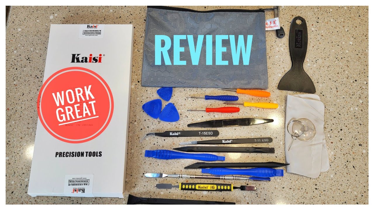 REVIEW Kaisi Electronics Opening Pry Tool Repair Kit Spudger Cellphone Iphone kit