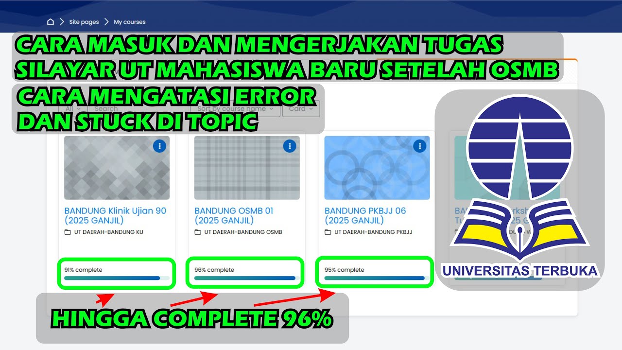 CARA MASUK DAN KERJAKAN SILAYAR UT SETELAH OSMB || MENGATASI ERROR SILAYAR UNIVERSITAS TERBUKA
