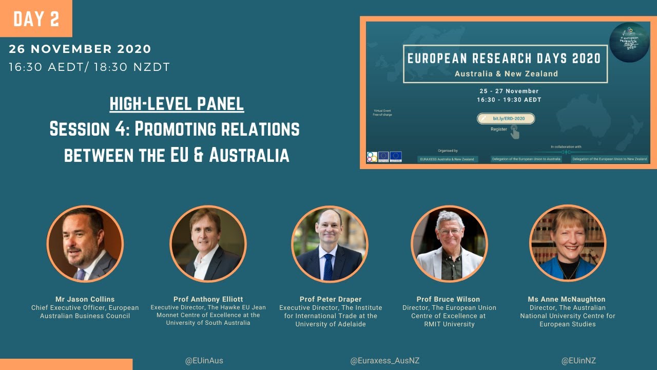 Promoting relations between the EU & Australia | European Research Days 2020 - Aus & NZ