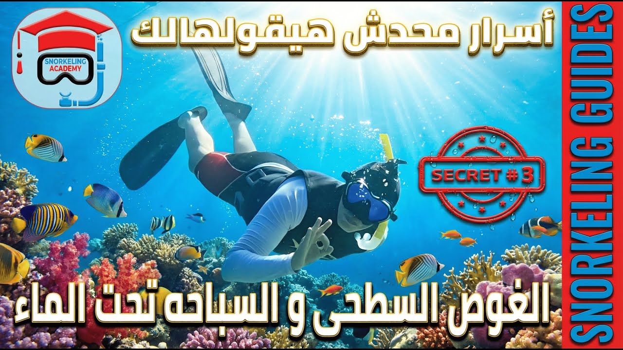أسرارالغوص السطحى و السباحه تحت الماء