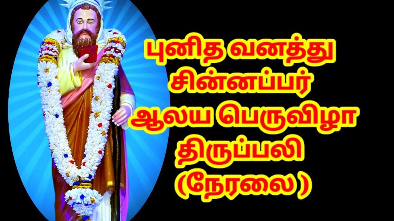 புனித வனத்து சின்னப்பர் பெருவிழா திருப்பலி| ஆயர்.செ.சிங்கராயன்