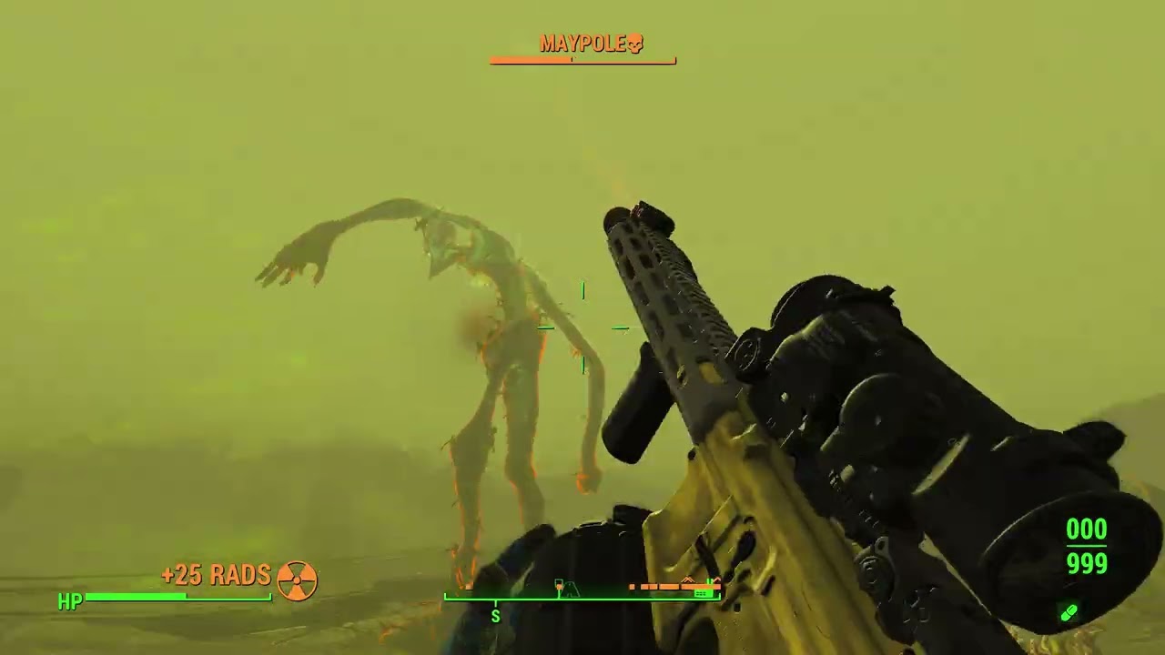 Fallout 4: MAYPOLE - Raid Boss And Ghoul Power Armor