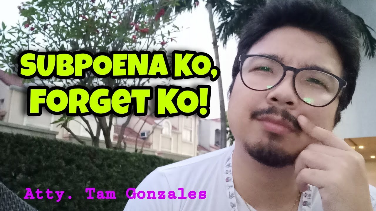 SUBPOENA KO, NA-FORGET KO #77