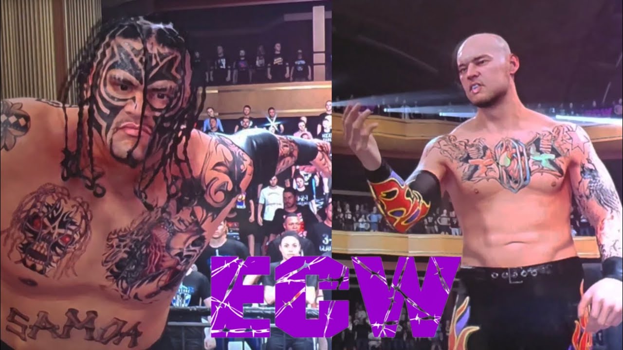 EXTREME CHAMPIONSHIP WRESTLING. SUPER HEAVYWEIGHT #1 CONTENDER UMAGA VS BARON CORBIN, WHO WINS???