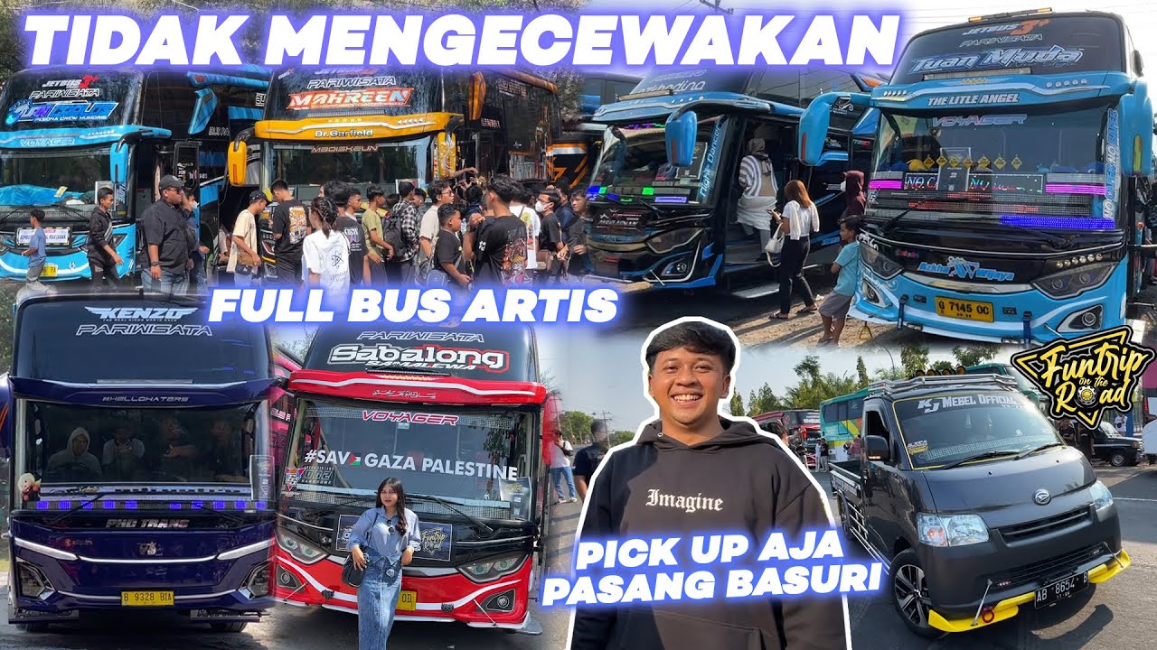 Seru Pol Rek‼️ Funtrip On The Road Full Bus Artis Ada Bus Jetbus 5 Full Basuri