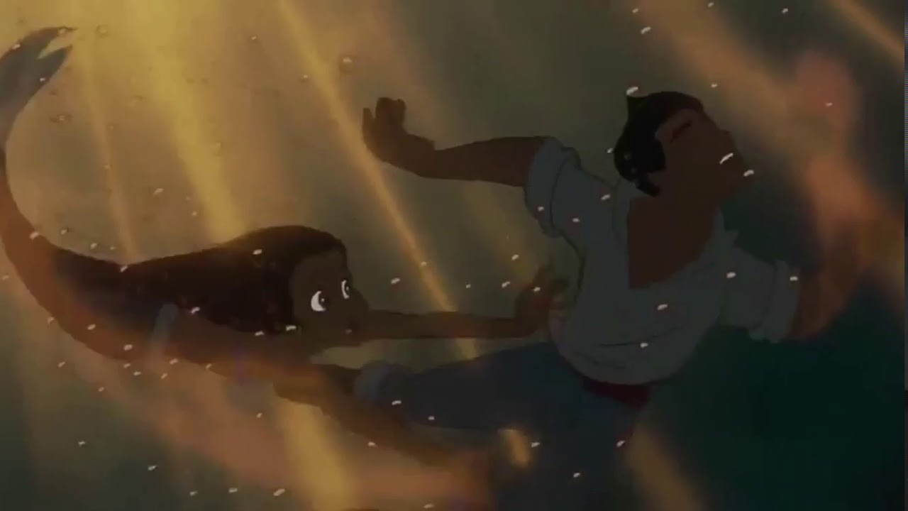 Ariel rescues Prince Eric