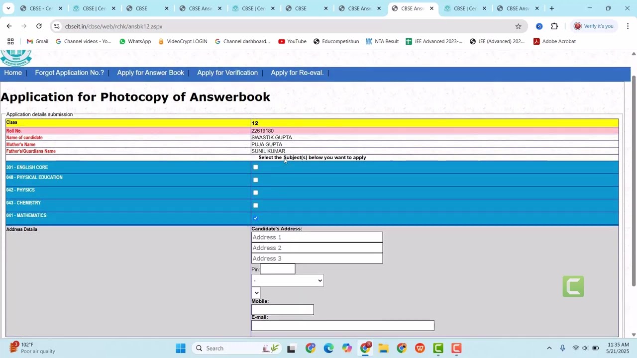 📢 CBSE 2025 Answer Sheet Photocopy How to Apply Today ✅ Step by Step Guide Live Now!