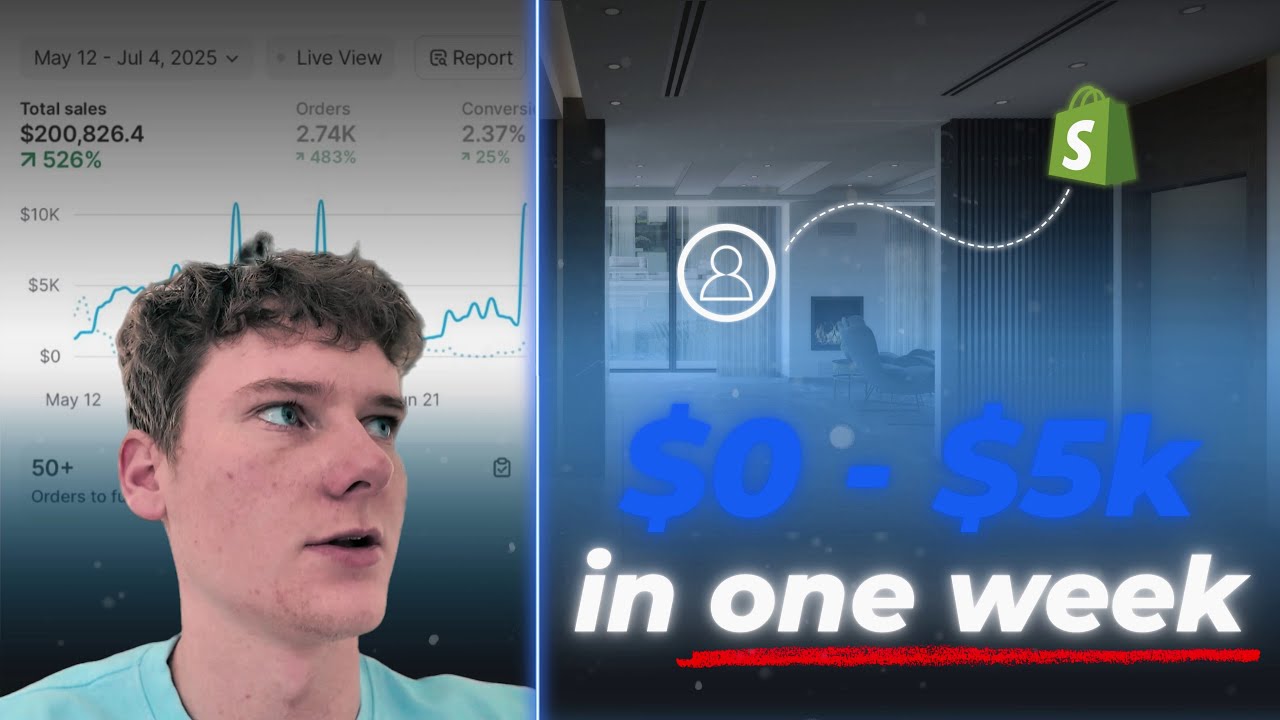 $0-$5K in one week with branded dropshipping (realistic)