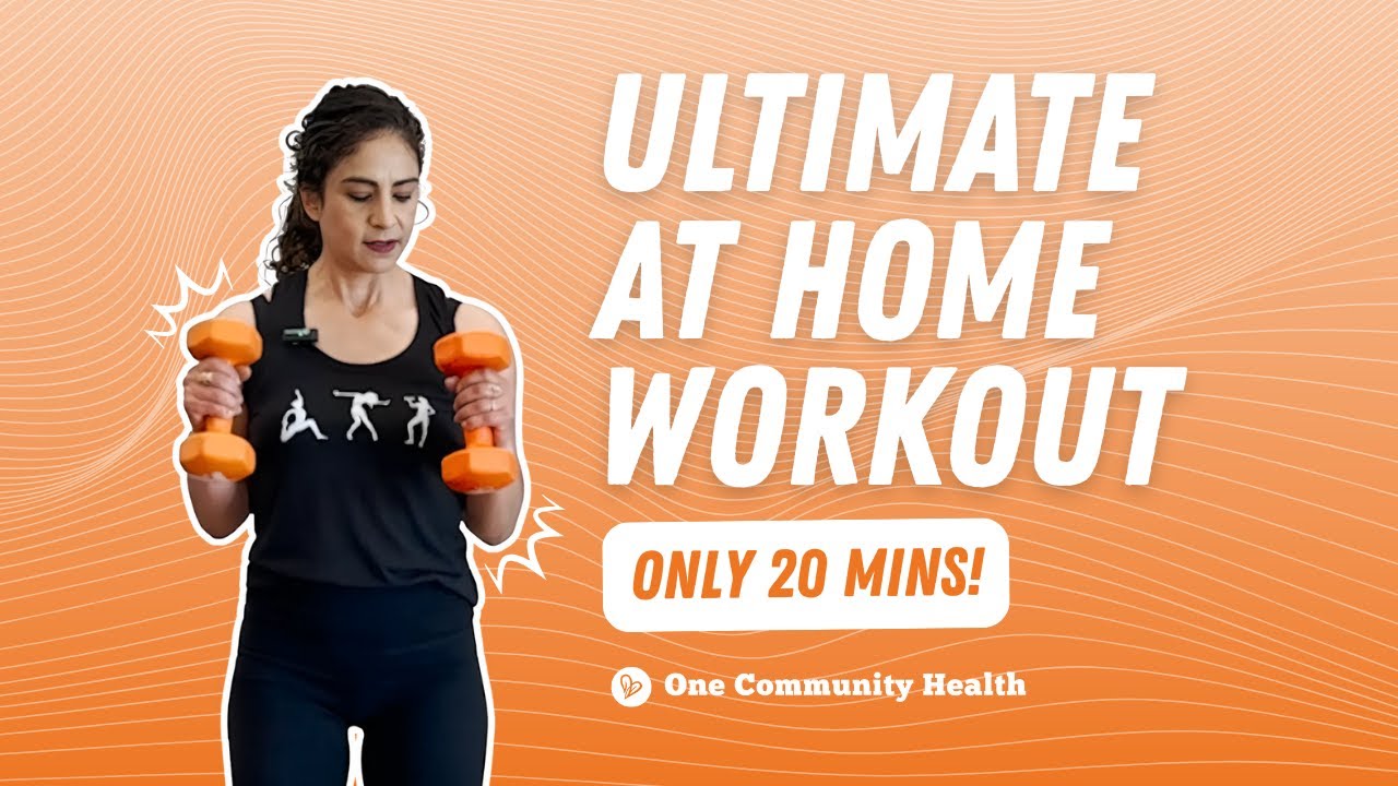 Full Body At-Home Workout | Weights, Bands, Step Cardio + 4-Minute Finisher #athomeworkout