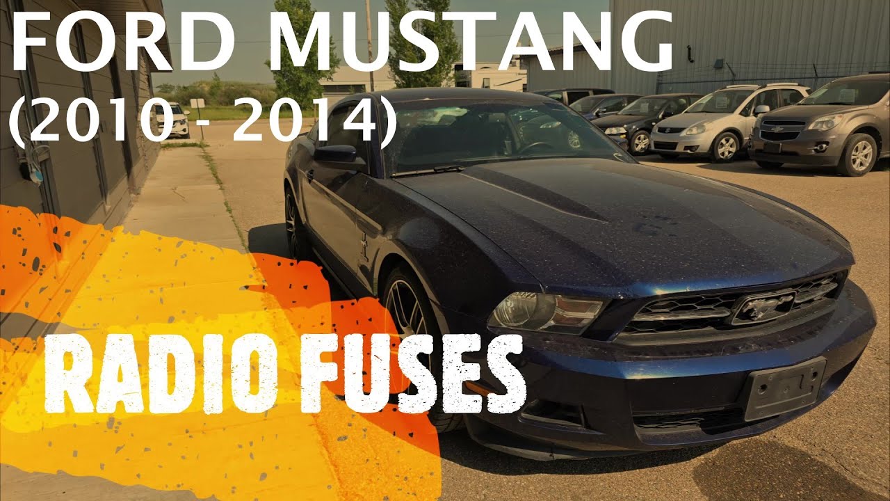Ford Mustang — расположение предохранителей радиоприемника (2010–2014)
