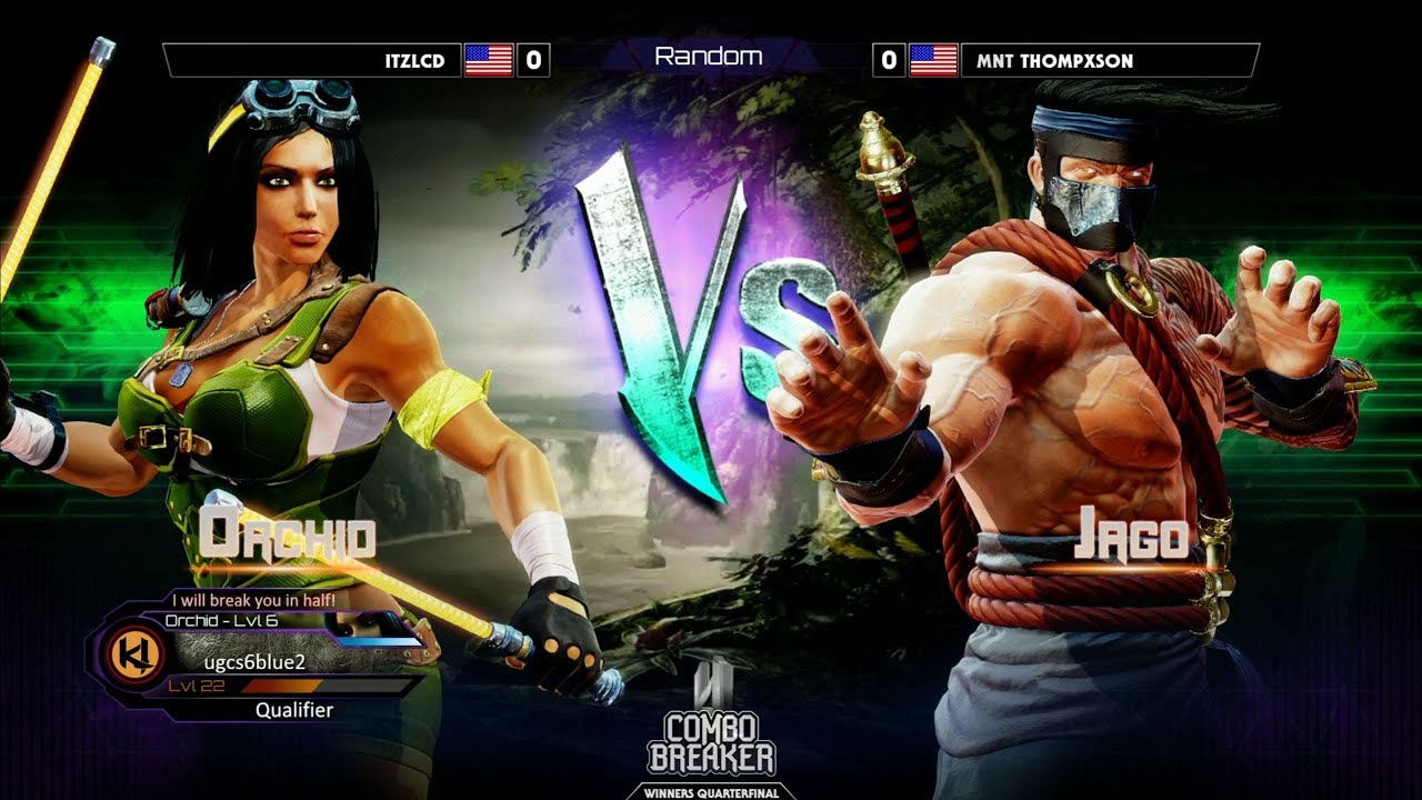 24 лучших финала ▷ Combo Breaker 2018 — Killer Instinct — itzLCD (Orchid) против Thompxson (Jago)