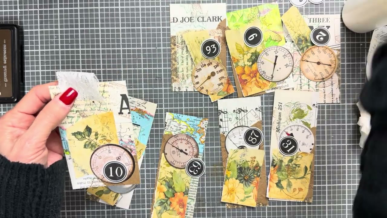Use Your Scraps - Tags with Tabs #useyourscraps #minimasterboard @drnmarketbydebbie