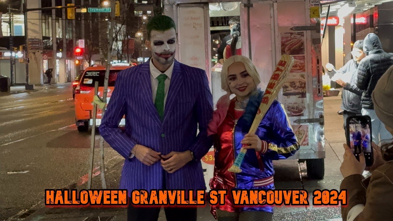 Halloween Eve Granville St Vancouver 2024