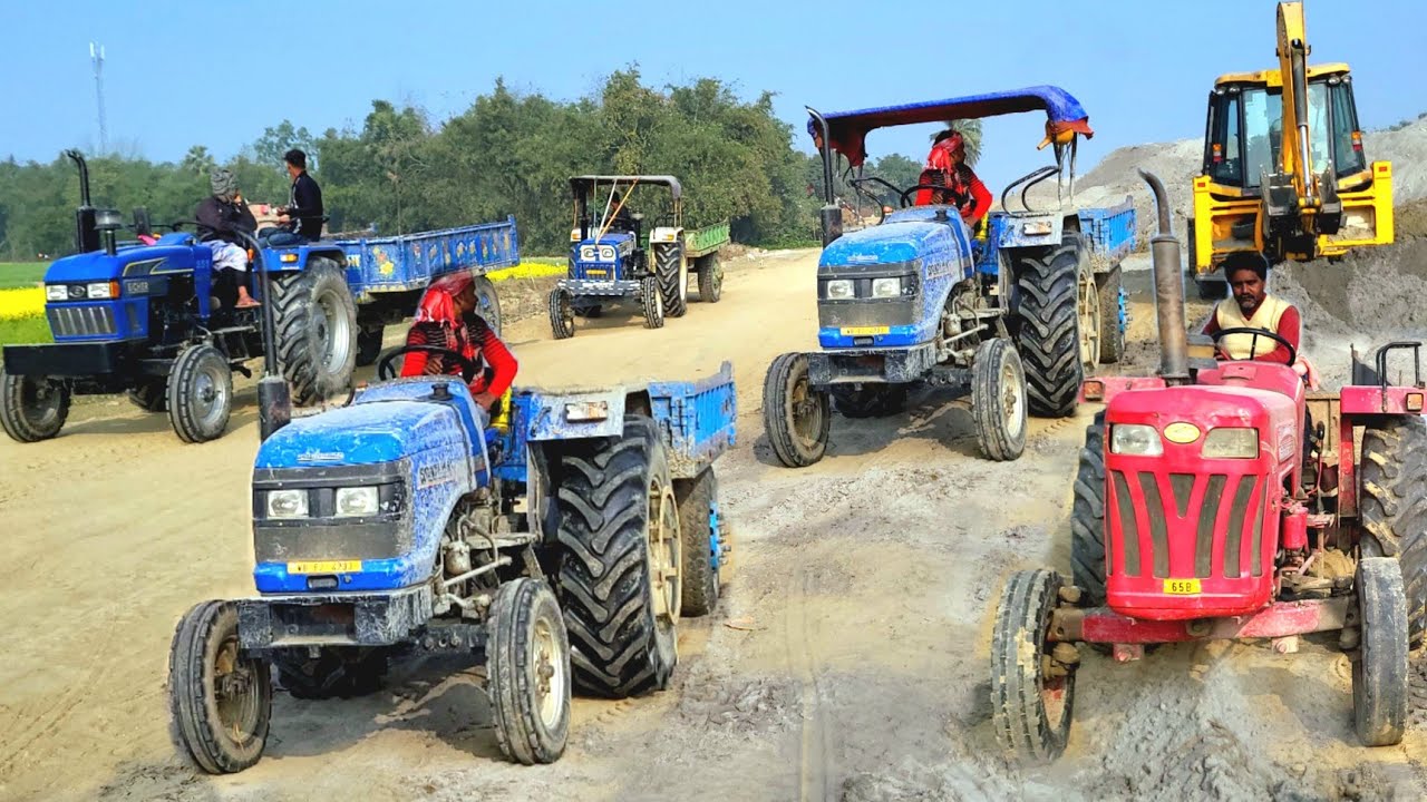 Jcb 3dx Backhoe Machine Mahindra Swaraj New Eicher Sonalika Tractor Over Load Trolley | Jcb Tay