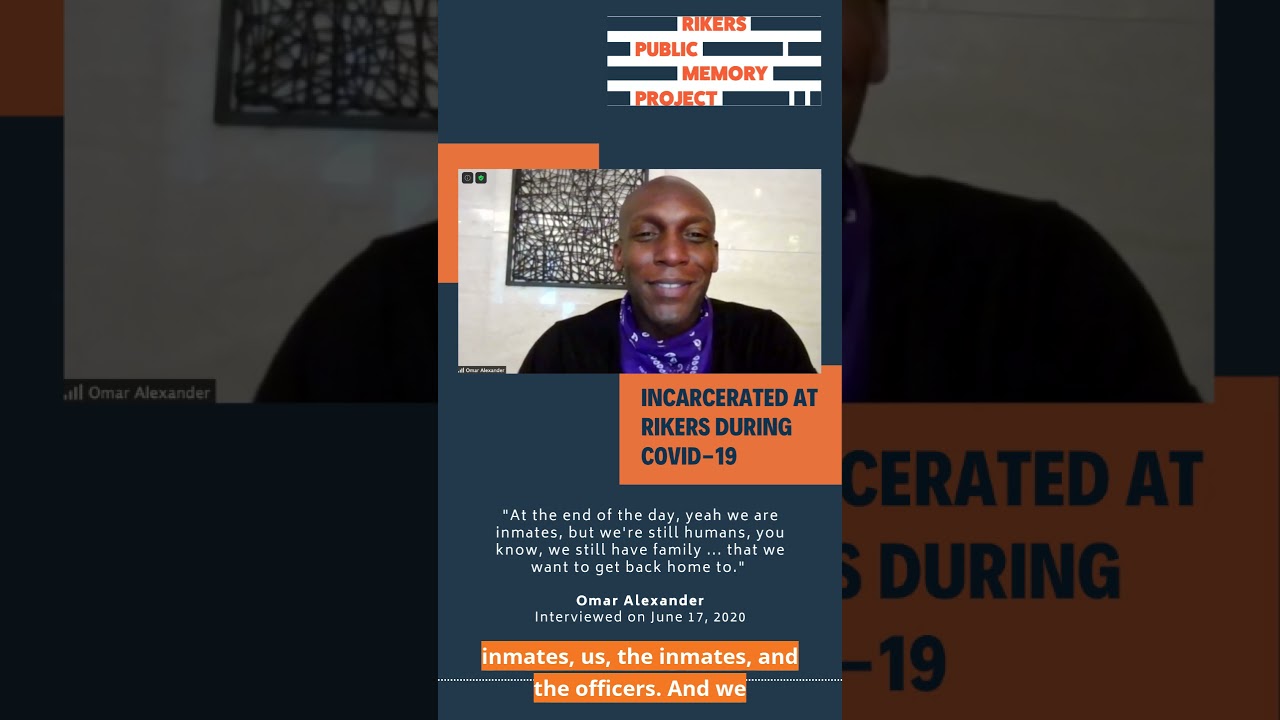 Omar Alexander, Covid Experience at Rikers