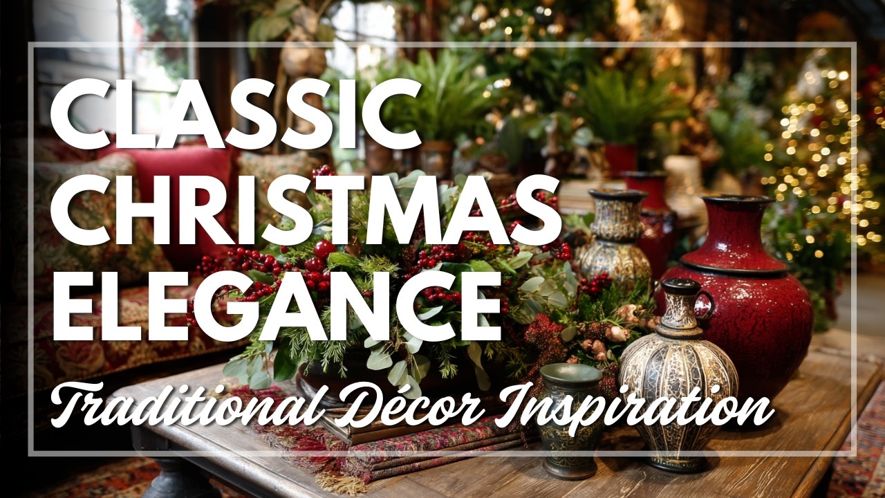 Traditional Noël Grandeur ✨ Vintage Holiday Decor for a Rich and Classic Seasonal Look