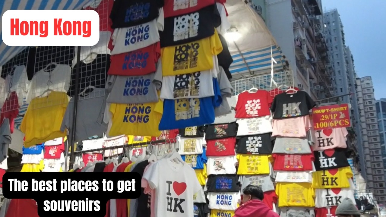 Mong Kok Hong Kong walking tour | They said this was the best place for souvenirs | Ladies Market