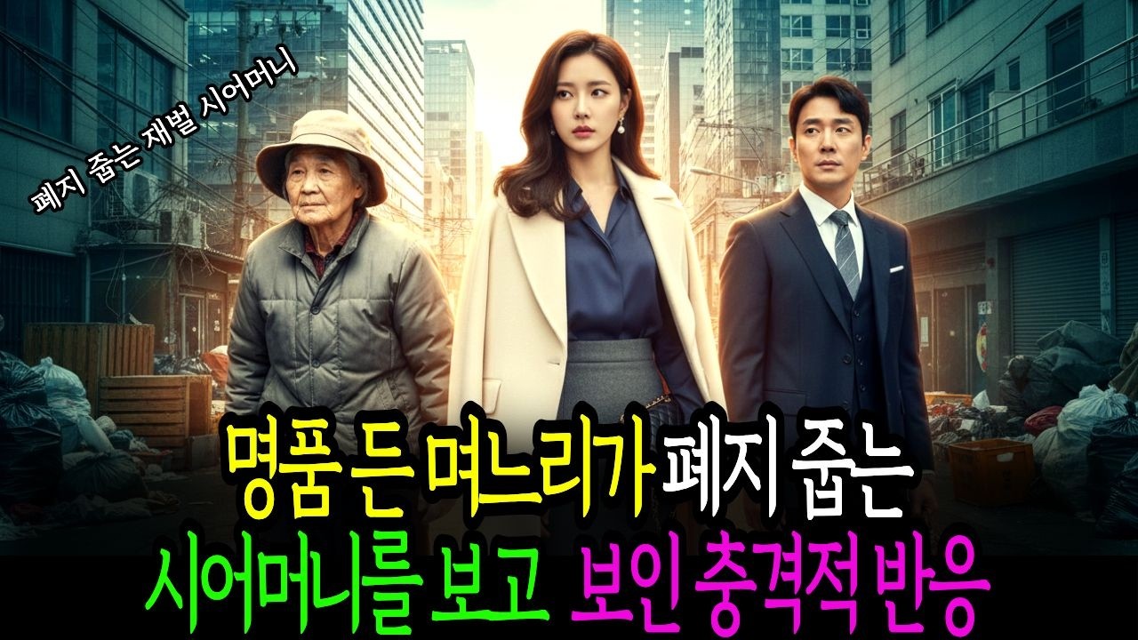 [시니어사연] 명품 든 며느리가 폐지 줍는 시어머니를 보고 보인 충격적 반응 / 인생사연 / 막장드라마 / 오디오북