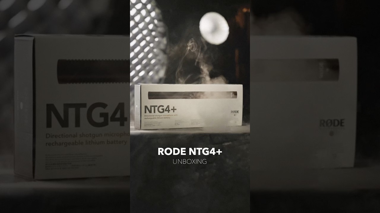 RODE NTG4+ Unboxing of Dual-powered Professional Shotgun Microphone