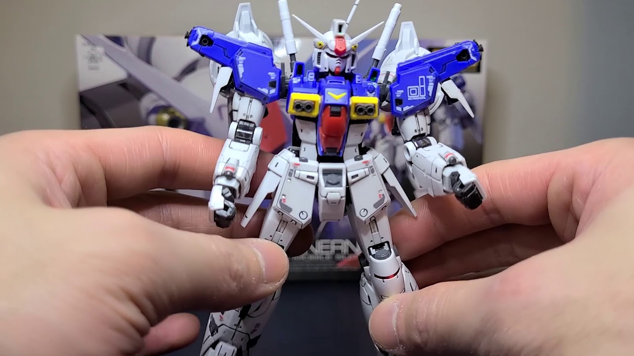 RG 1/144 Gundam GP01Fb Full Burnern Review - (a few stability issues but i still lub it)