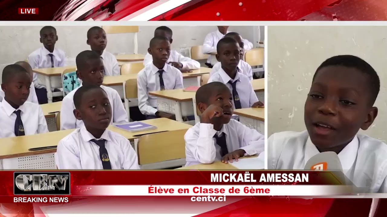 La rentrée scolaire dans les lycées d'excellence en Côte d'Ivoire.