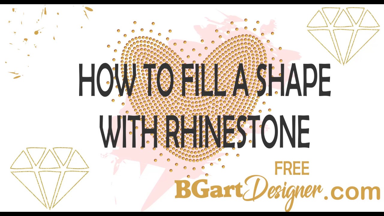 Fill a shape with rhinestone using inkscape