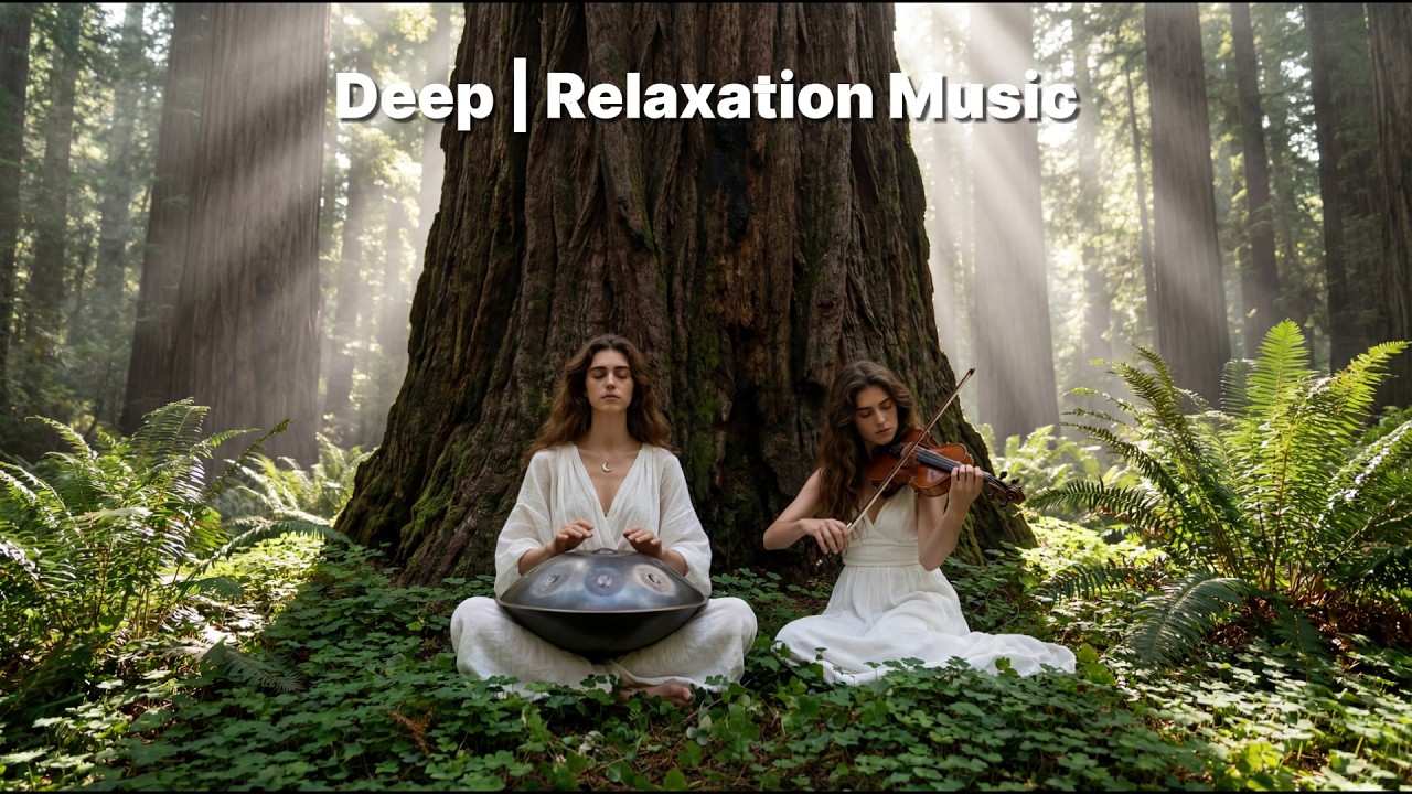 🌲 Forest Bathing | Deep Handpan & Soft Violin in Redwood National Park (1-Hour Healing)
