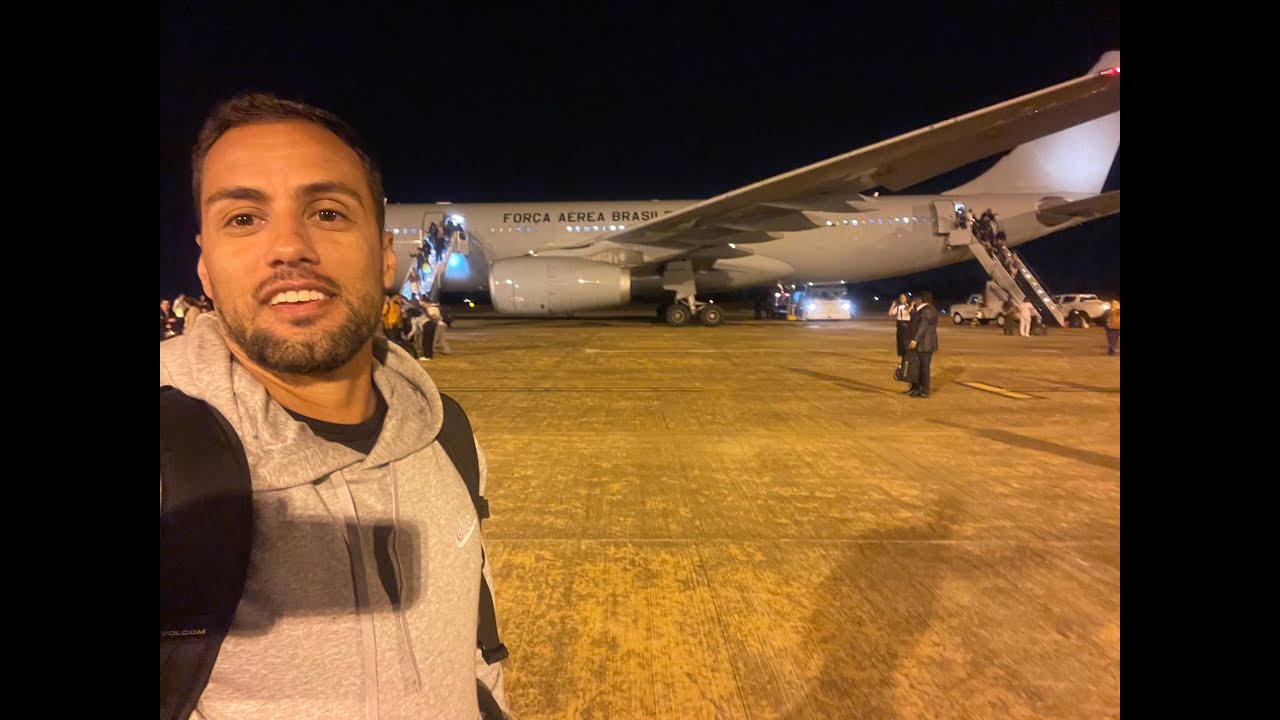 Brasileiro Resgatado de Israel em Grupo na Miss&atilde;o VOLTANDO EM PAZ - Guerra de Israel contra o Hamas