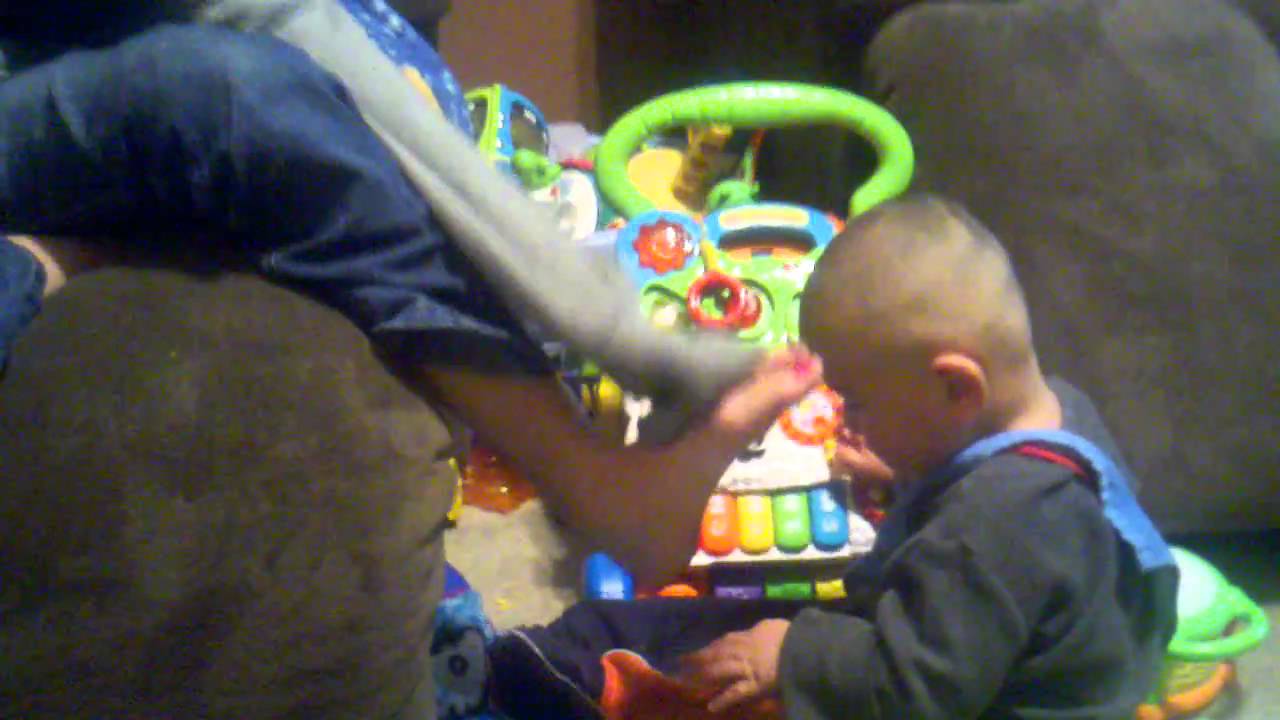 Ricky getting mad at josies feet then laughing
