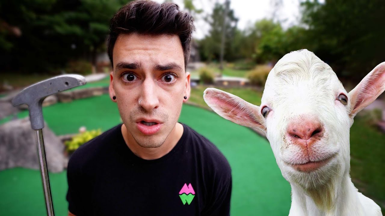 I PLAYED MINI GOLF WITH GOATS?!
