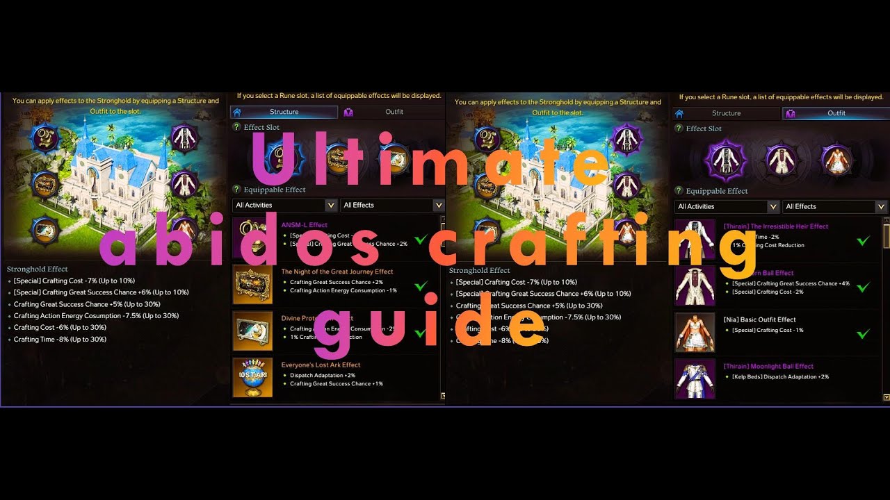 lost ark , ultimate abidos fusion material crafting guide.