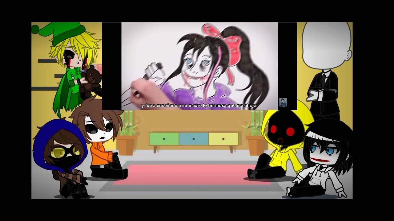 creepy boys reaccionan a las creepy girls (Nina the killer) part. 1❤JxN❤ ||creepypastas||