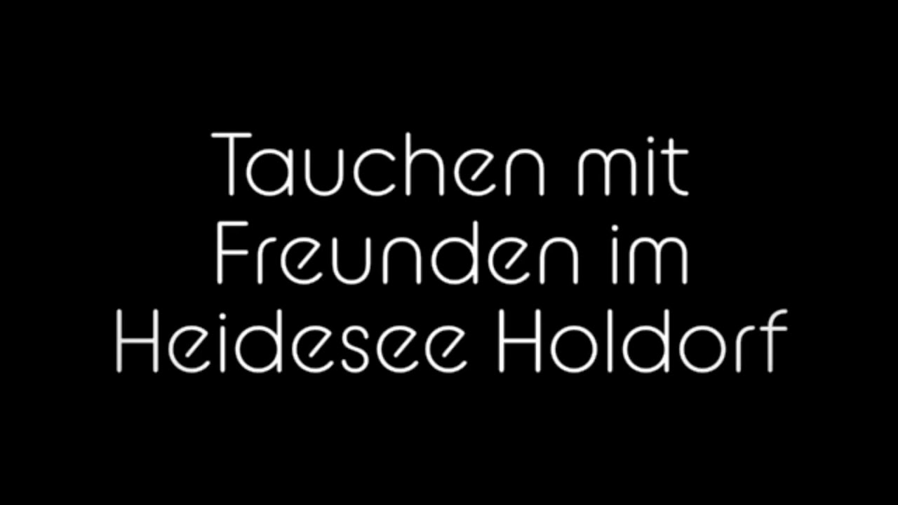 Tauchen mit Freunden im Heidesee Holdorf