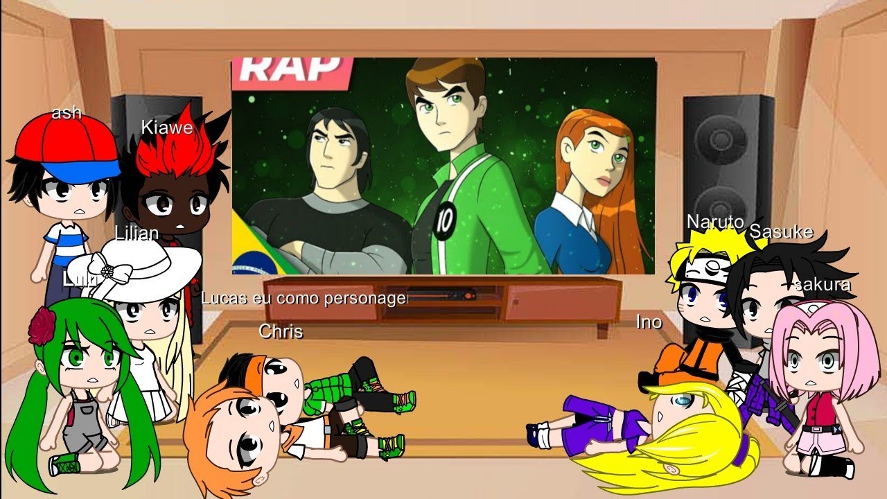 Pokemon Ilha de a Lola e Narutoshipuden reagindo ao rap do ben10 forsa alienígena