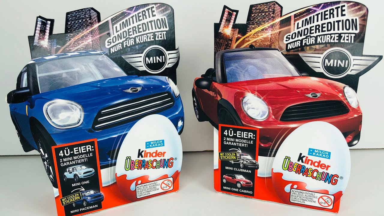 МИНИ КУПЕР Киндер Сюрприз Распаковка старых коллекций Kinder Überraschung MINI