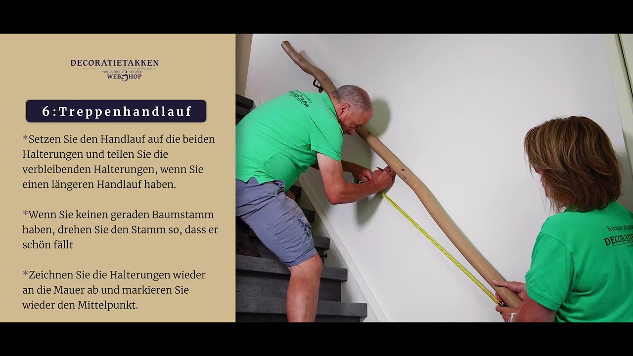 Zweigedeko Handleitung Treppenhandlauf