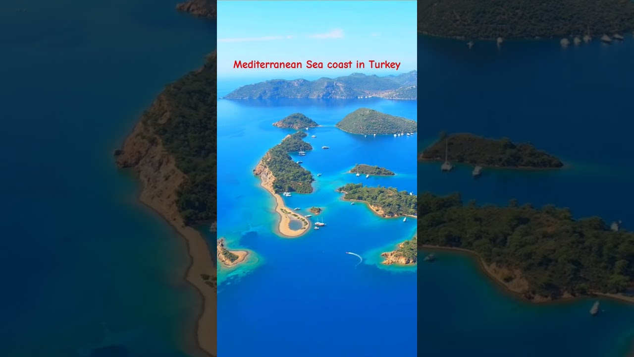 Mediterranean Sea coast in Turkey #turkey #mediterranean #sea #scenery #beauty #trending #viralvideo