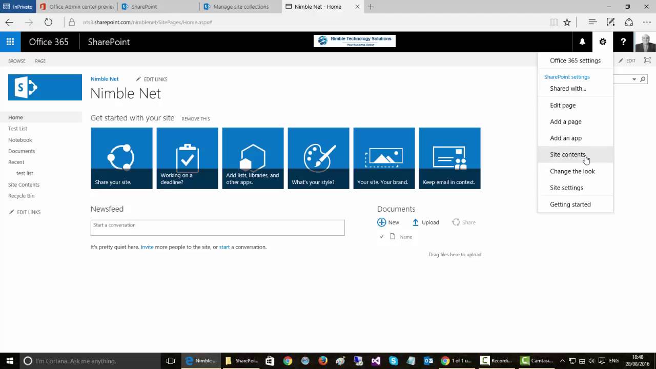Understanding Sites in SharePoint 2016