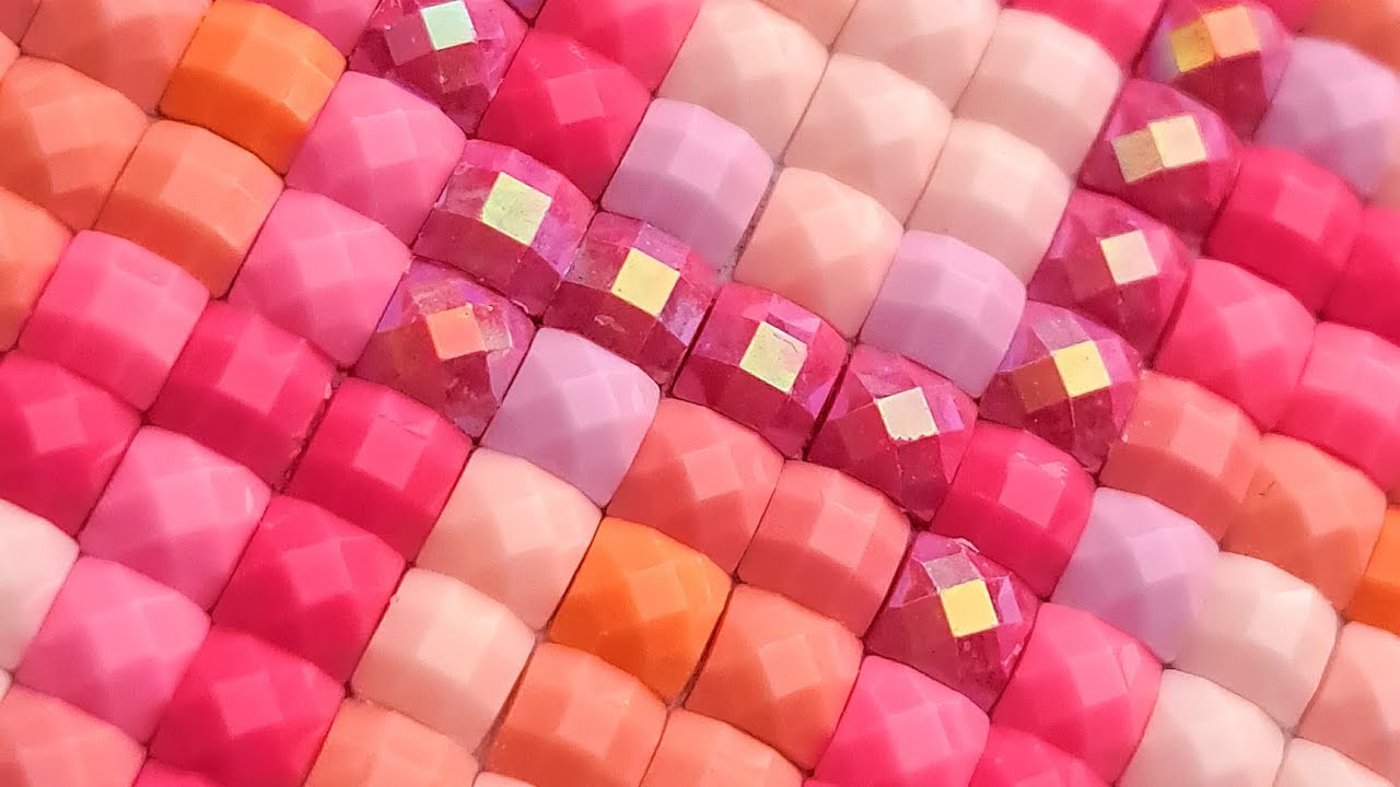 Ultimate Satisfying ASMR Square Diamond Painting - Real Time - No Talking