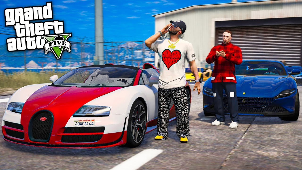 РЕАЛЬНАЯ ЖИЗНЬ В GTA 5 - УЛИЧНЫЕ ГОНКИ НА СУПЕРКАРАХ! Я ОБОГНАЛ БУГАТТИ ВЕЙРОН ВОТЕРА! ДЖЕРЕМИ 🔥