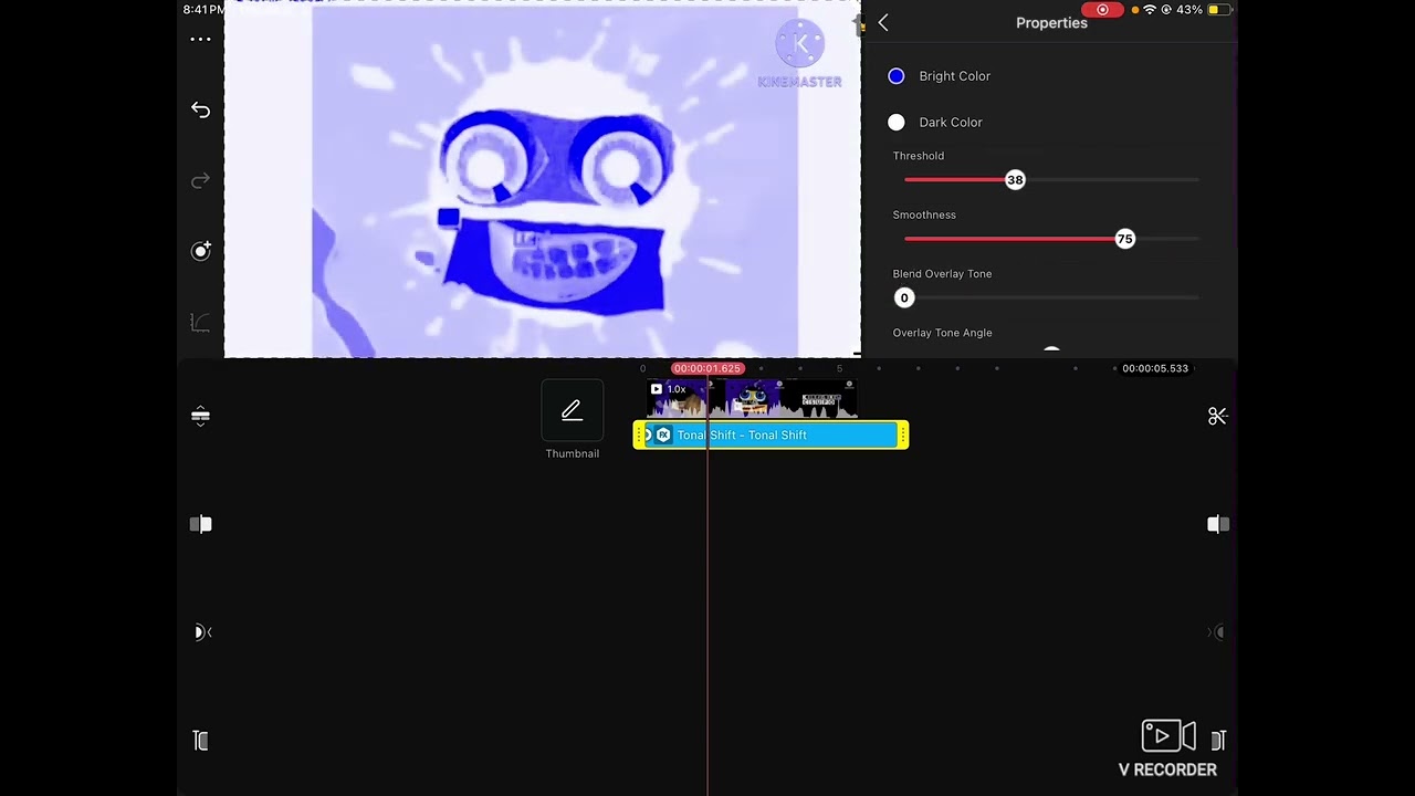 how to make chorded with KineMaster only