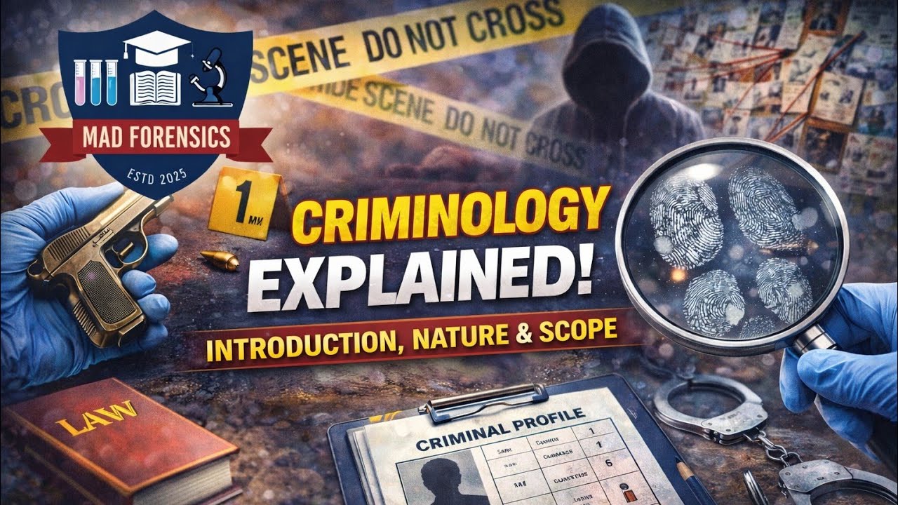 Criminology - Introduction, Nature and Scope |B.Sc/M.Sc | UGC-NET/JRF
