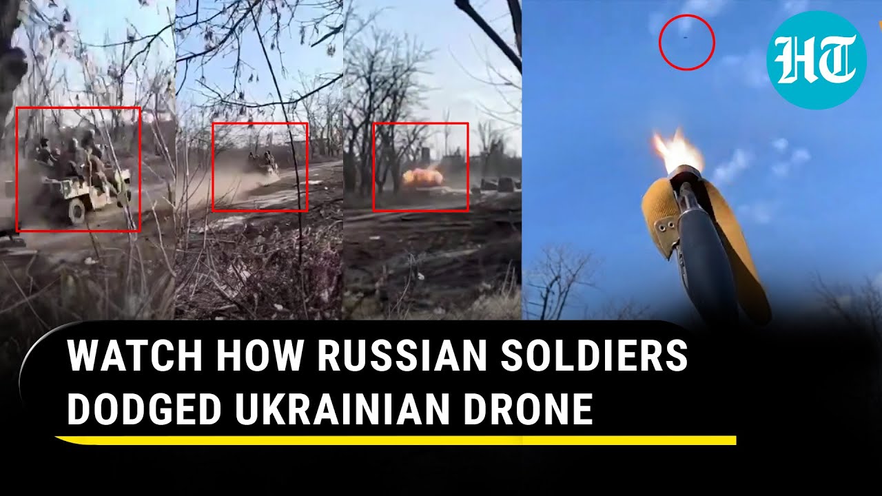 Russian Troops Dodge Ukrainian Drone; Dramatic Footage Of Kyiv's 'Failure' Near Avdiivka On Cam