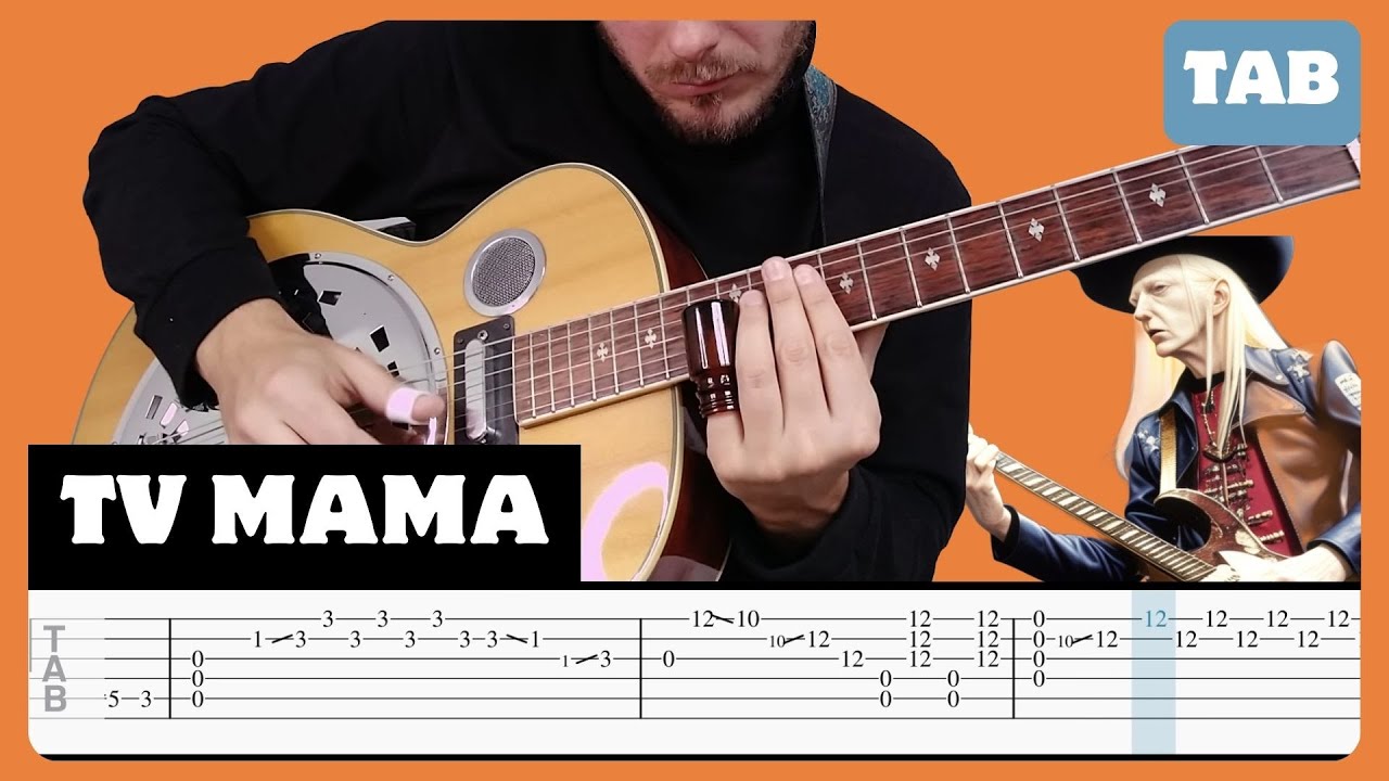 Johnny Winter - TV Mama - Guitar Tab | Lesson | Cover | Tutorial