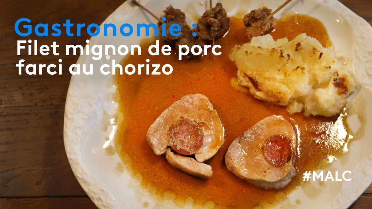 Gastronomie : filet mignon de porc farci au chorizo