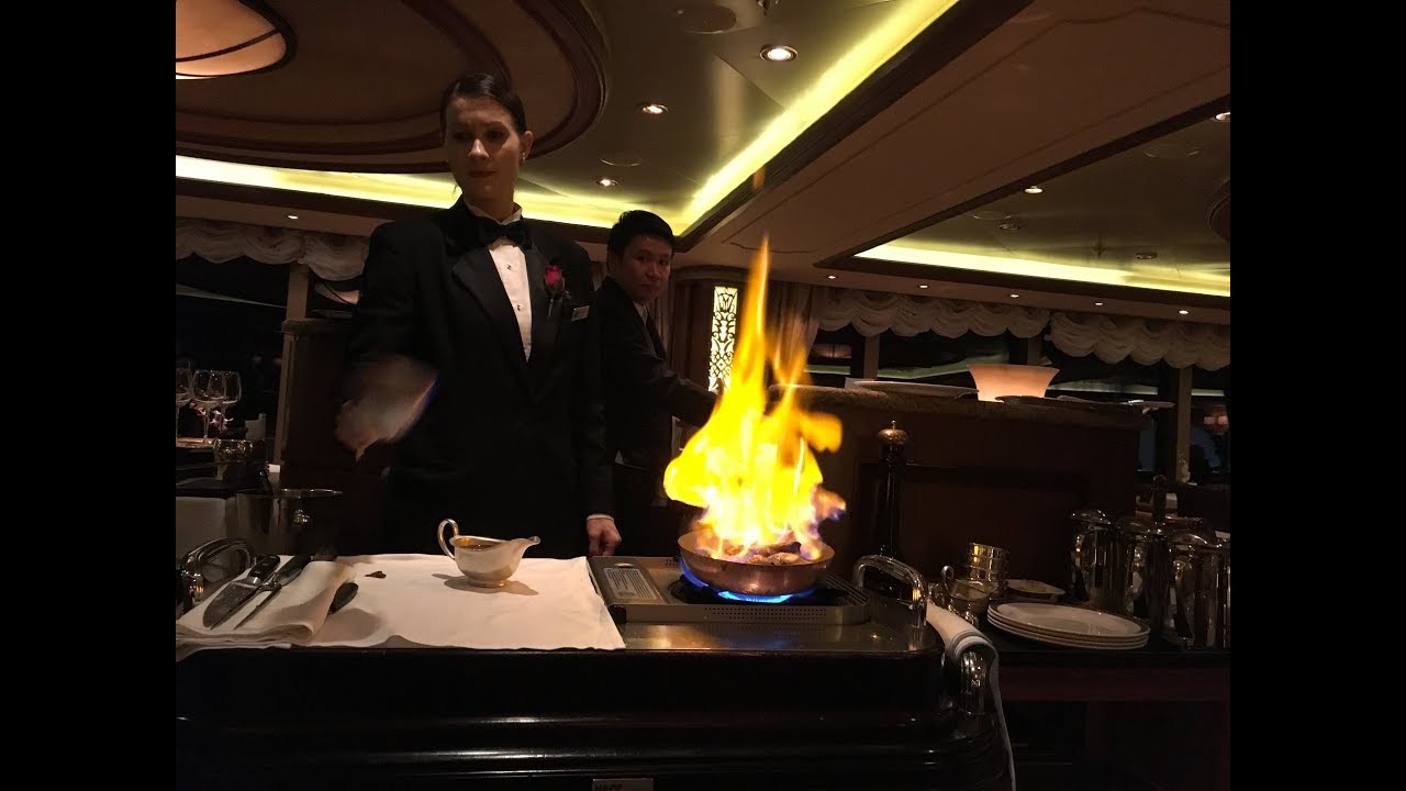 A compilation of dining photos & videos during my voyage on Cunard Queen Elizabeth in Queens Grill